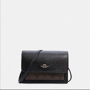 Coach Foldover Belt Bag In Signature Canvas